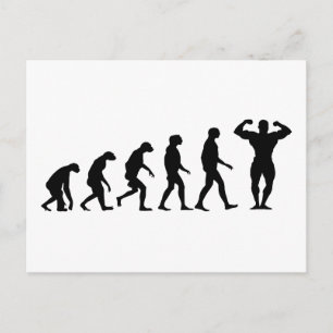 Evolutie van het Bodybuilding Briefkaart