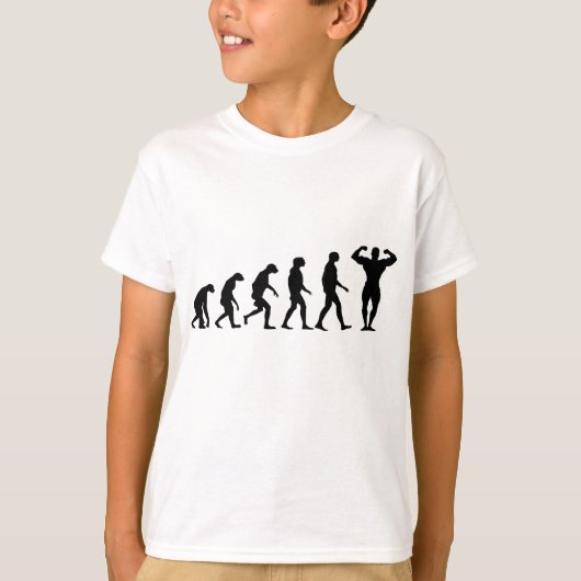 Evolutie van het Bodybuilding T-shirt (Voorkant)