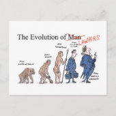 Evolutie van het briefkaart van de Man (Voorkant)