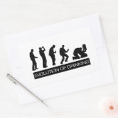 Evolutie van het Drinken Rechthoekige Sticker (Envelop)