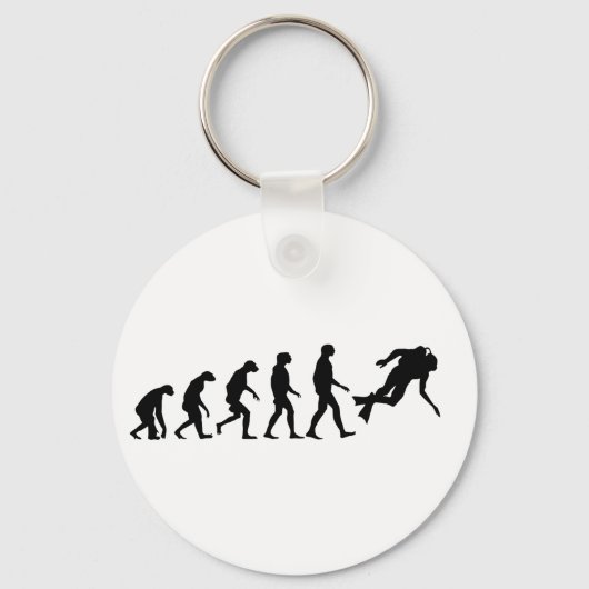 Evolutie van het duiken van scuba sleutelhanger (Voorkant)