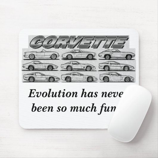 Evolutie van het korvet muismat (Met muis)