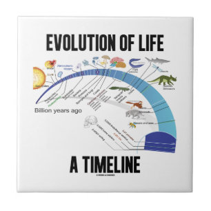 Evolutie van het leven A tijdlijn (biologie) Tegeltje