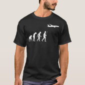Evolutie van het Man van het vliegtuig T-shirt (Voorkant)