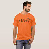 Evolutie van het Man - Weightlifter T-shirt (Voorkant volledig)