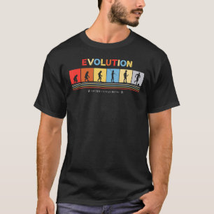 Evolutie van het menselijke voetgangersspel van 70 t-shirt