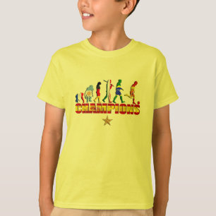 Evolutie van het Spaans football Spanje Wereldkamp T-shirt