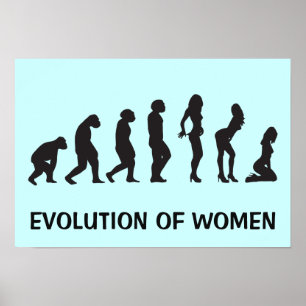 Evolutie van het vrouwelijke Poster