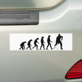 Evolutie van Hockey Bumpersticker (Op auto)