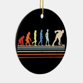 Evolutie van Hockey Keramisch Ornament (Rechts)