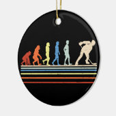 Evolutie van Hockey Keramisch Ornament (Links)