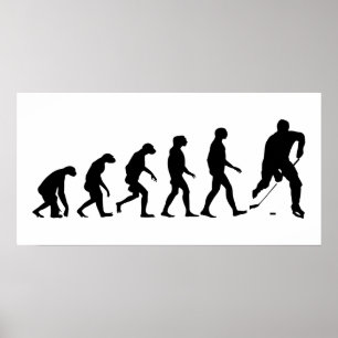Evolutie van Hockey Poster