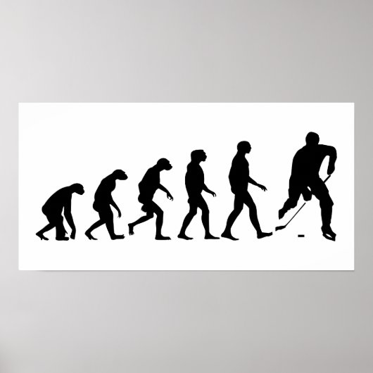 Evolutie van Hockey Poster (Voorkant)