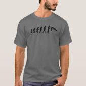 Evolutie van hoge bobbel | Funny Pole Vaulting Ath T-shirt (Voorkant)