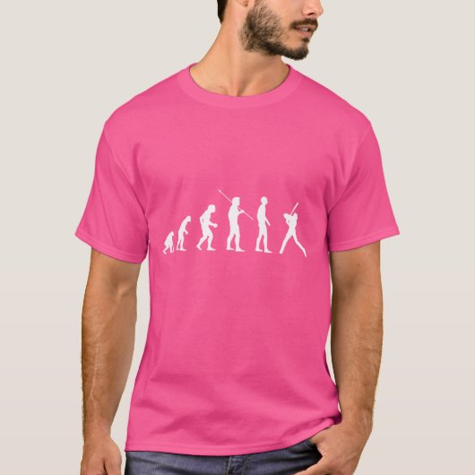 Evolutie van honkbalspelers - Funny Sports WV T-shirt (Voorkant)