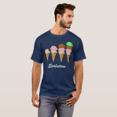 Evolutie van ijskap t-shirt (Voorkant volledig)