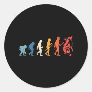 Evolutie van Judo Martial Arts Lover Judoka Ronde Sticker