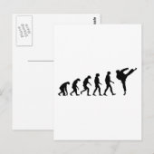 Evolutie van Karate Briefkaart (Voorkant / Achterkant)