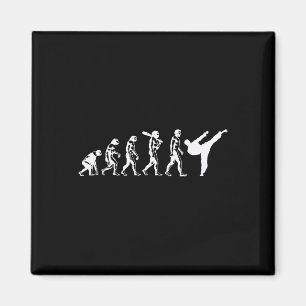 Evolutie van Karate Martial Arts Kickboksen Taekwo Magneet