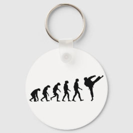 Evolutie van Karate Sleutelhanger
