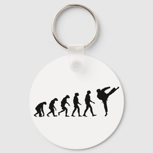 Evolutie van Karate Sleutelhanger (Voorkant)