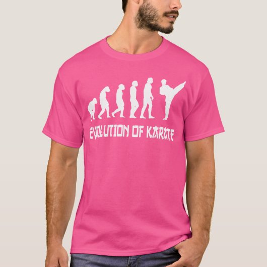 Evolutie van karate t-shirt (Voorkant)