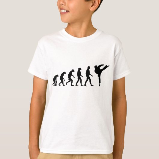 Evolutie van Karate T-shirt (Voorkant)