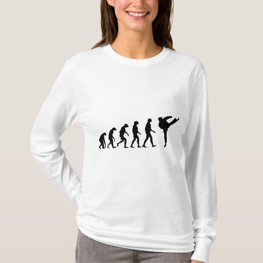 Evolutie van Karate T-shirt (Voorkant)