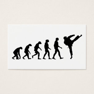 Evolutie van Karate Visitekaartjes
