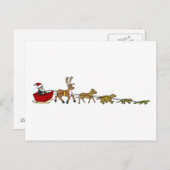 Evolutie van Kerstmis Feestdagenkaart (Voorkant / Achterkant)