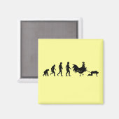 Evolutie van kip magneet (Voorkant / Achterkant)