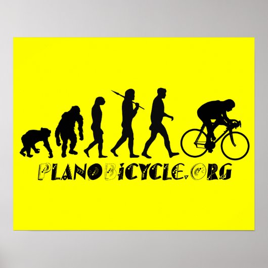 Evolutie van Logo van de Fietswerper, Texas Gear Poster (Voorkant)