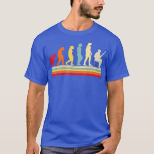Evolutie van man Bassoons Retro  muziek T-shirt