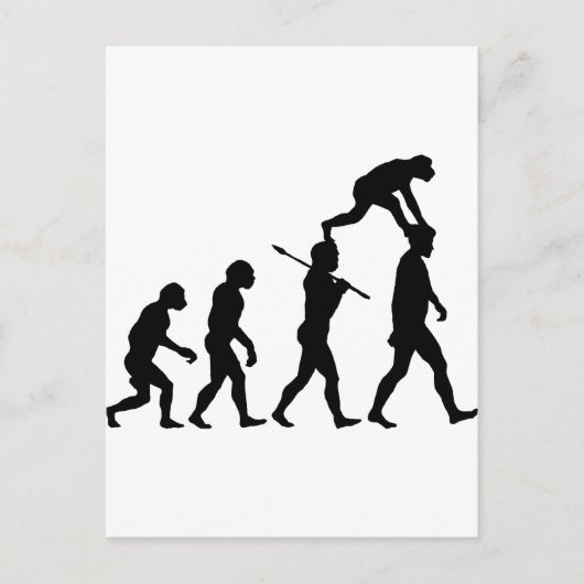 Evolutie van Man Briefkaart (Voorkant)