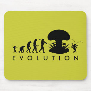 Evolutie van Man & Cockroach Funny Evolution Chart Muismat