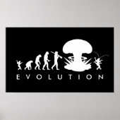 Evolutie van Man & Cockroach Funny Evolution Chart Poster (Voorkant)