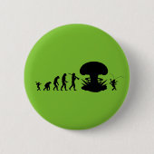Evolutie van Man & Cockroach Funny Evolution Chart Ronde Button 5,7 Cm (Voorkant)
