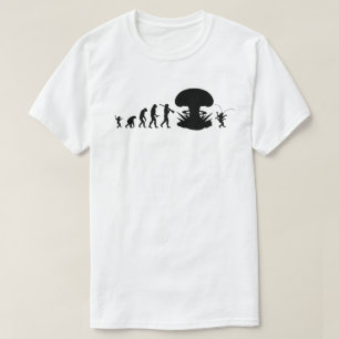 Evolutie van Man & Cockroach Funny Evolution Chart T-shirt