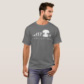 Evolutie van Man & Cockroach Funny Evolution Chart T-shirt (Voorkant volledig)