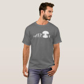 Evolutie van Man & Cockroach Funny Evolution Chart T-shirt (Voorkant volledig)