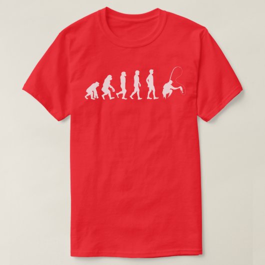 Evolutie van Man en Vist T-shirt (Design voorkant)
