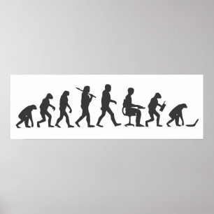 Evolutie van Man Laptop Poster