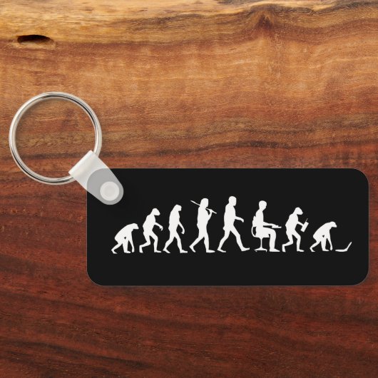 Evolutie van Man Laptop Sleutelhanger (Achterkant)
