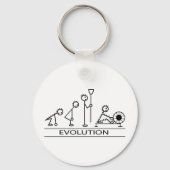 Evolutie van man met roeien sleutelhanger (Voorkant)