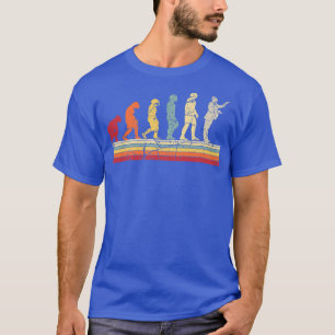 Evolutie van Man Orchestra Conductor Retro Vintage T-shirt