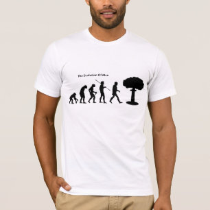 Evolutie van Man (wit) met T-shirt