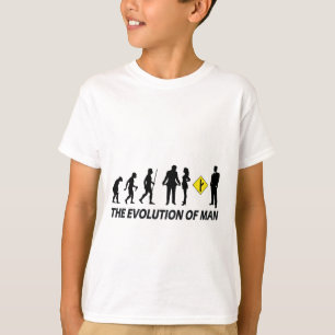 Evolutie van Mannen op hun eigen weg T-shirt