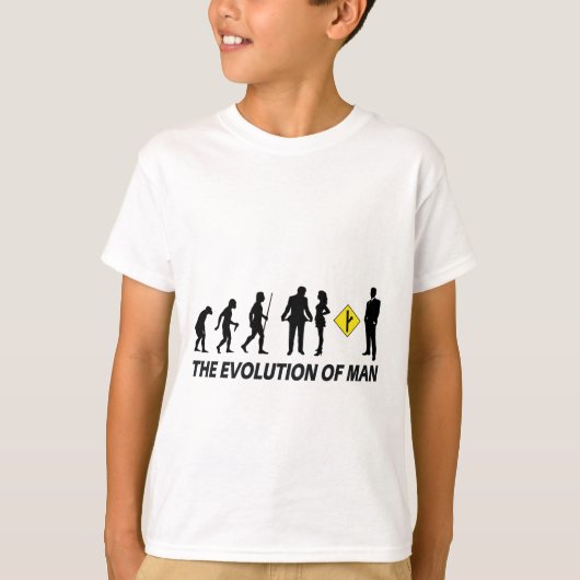 Evolutie van Mannen op hun eigen weg T-shirt (Voorkant)