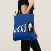 Evolutie van Mannen Tote Bag (Dichtbij)
