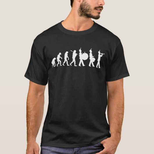 Evolutie van marchingband t-shirt (Voorkant)
